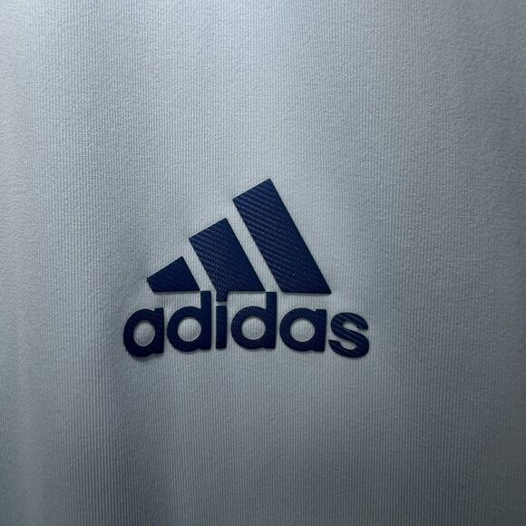 Adidas Golf Polo Shirt Mens Size Small Light Blue Navy Colorblock Performance - Picture 4 of 13